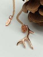 Load image into Gallery viewer, Elk Antler Pendant Necklace  (3 Colors Available)
