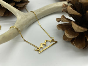 Silhouette Mountain Necklace - (3 Colors Available)