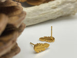 Load image into Gallery viewer, Tiny Feather Studs (3 Colors Available)
