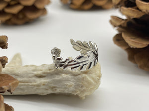 Waterproof stainless steel adjustable feather ring fits sizes 7-9
