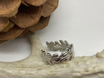 Load image into Gallery viewer, Waterproof stainless steel adjustable feather ring, fits sizes 7-9
