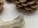 Load image into Gallery viewer, Waterproof stainless steel adjustable feather ring fits sizes 7-9
