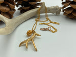 Load image into Gallery viewer, Elk Antler Pendant Necklace  (3 Colors Available)
