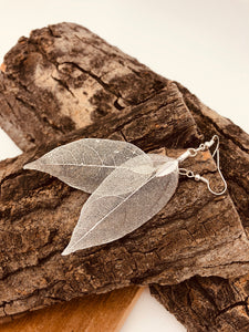 Real Leaf Earrings (3 Colors Available)